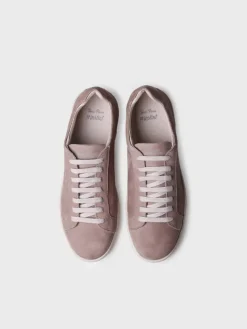 DALMAU - Men's nubuck leather trainer with laces