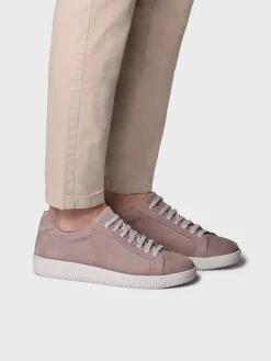 DALMAU - Men's nubuck leather trainer with laces