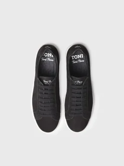 DALMAU - Men's nubuck leather trainer with laces