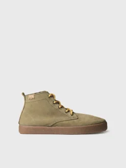 DALTON-SY - Men's Lace-up Ankle boot in Suede grey