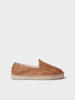 DAMASC - Closed men's espadrille in raffia with jute sole