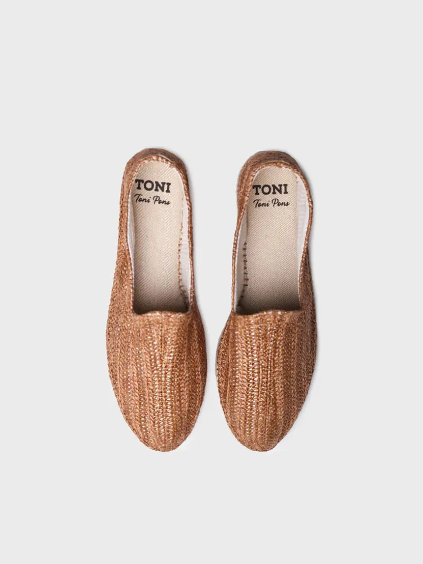 DAMASC - Closed men's espadrille in raffia with jute sole