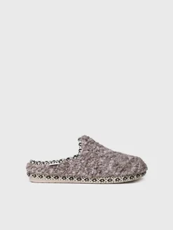 DARLA-SB - Women's slipper-style clog in Sheepskin beige