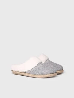 DELI-BF - Women's Slippers in felt and Sheepskin