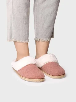 DELI-BF - Women's Slippers in felt and Sheepskin
