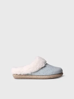 DELI-BF - Women's Slippers in felt and Sheepskin