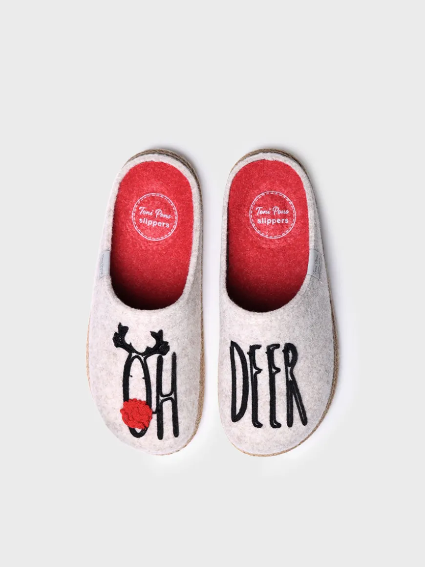 DELI-DR - Women's felt slippers