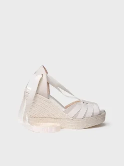 DELILAH - Bridal espadrilles in cotton fabric