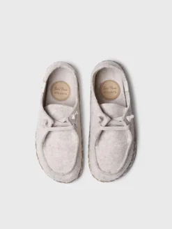 DEMI-FP - Women's slipper in felt with laces