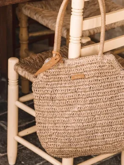 DOROTHY - Paper raffia bag with removable strap