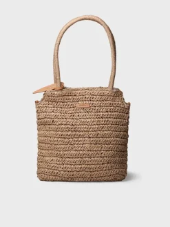 DOROTHY - Paper raffia bag with removable strap