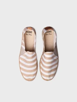 DUSTIN - Men's espadrilles in striped fabric