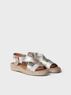 EIRE-RC - Women's flat metallic sandal