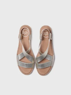 EIRE-RC - Women's flat metallic sandal