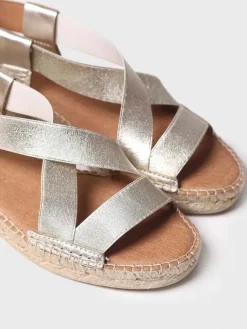 EIRE-RC - Women's flat metallic sandal