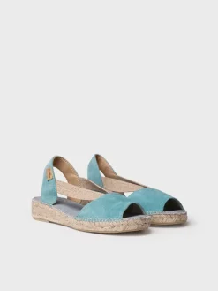 ELLA - Women's flat suede espadrilles