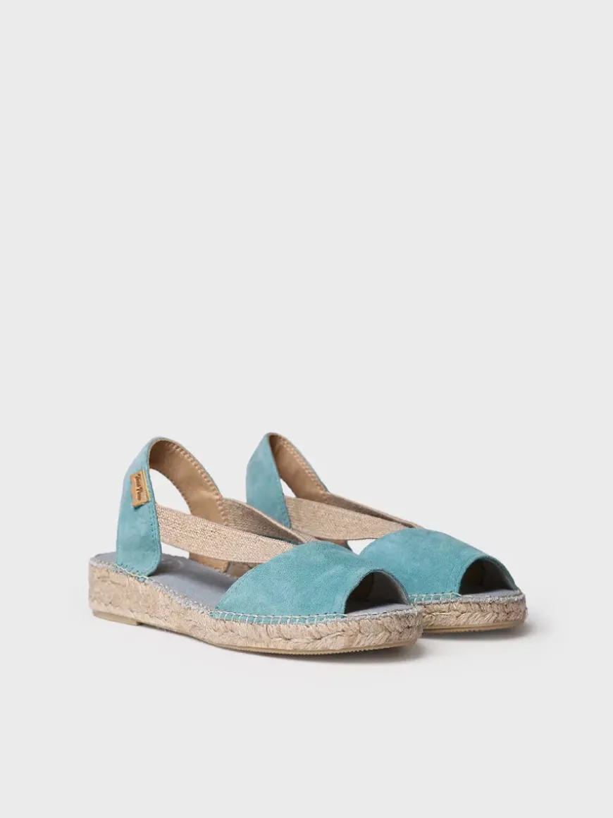 ELLA - Women's flat suede espadrilles