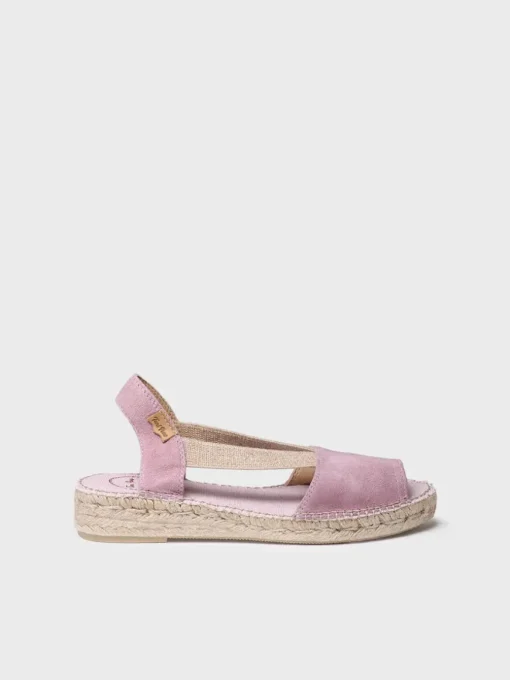 ELLA - Women's flat suede espadrilles