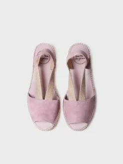 ELLA - Women's flat suede espadrilles