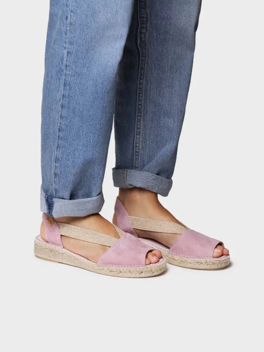 ELLA - Women's flat suede espadrilles