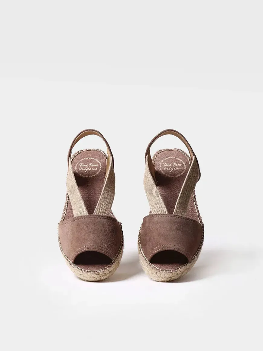 ELLA - Women's flat suede espadrilles