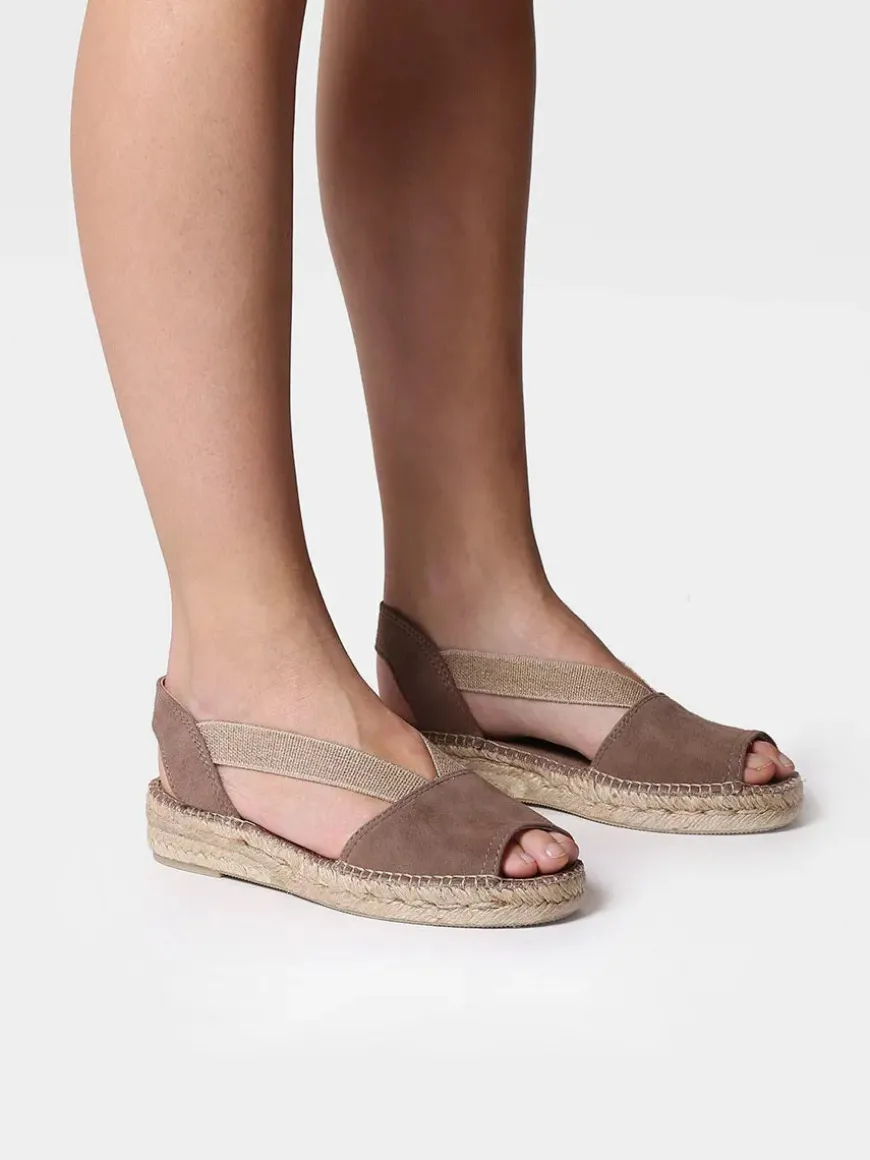 ELLA - Women's flat suede espadrilles
