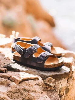ELLIOT-QT - Kids' BIO sandal in split leather