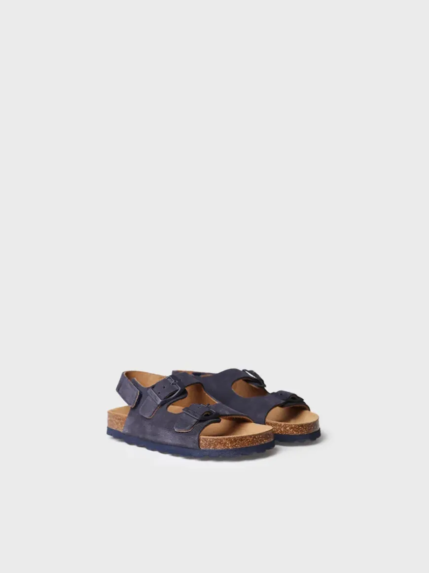 ELLIOT-QT - Kids' BIO sandal in split leather