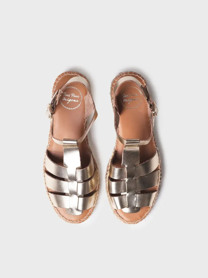 EMMA - Women's flat fisherman sandals in leather