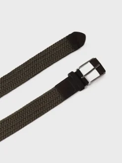 ERIC - Men's leather and fabric belt