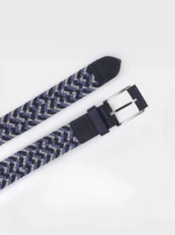 ERIC - Men's leather and fabric belt