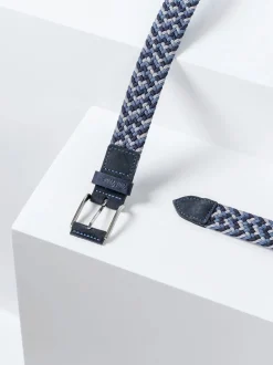 ERIC - Men's leather and fabric belt