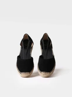 ERLA-A - Women's suede espadrilles with straps