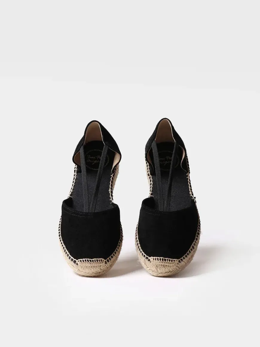 ERLA-A - Women's suede espadrilles with straps