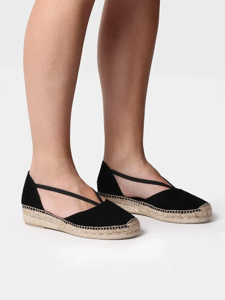 ERLA-A - Women's suede espadrilles with straps