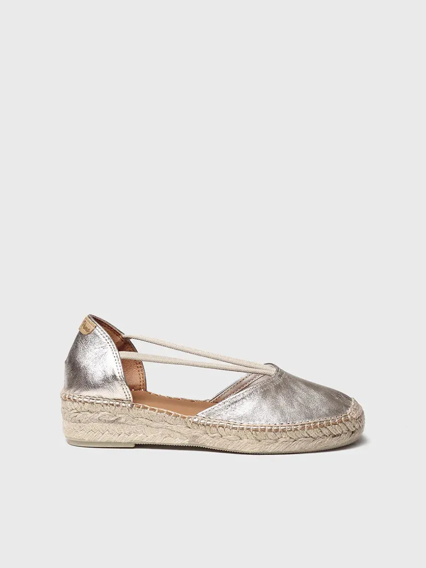 ERLA-P - Women's suede espadrilles with straps
