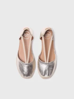 ERLA-P - Women's suede espadrilles with straps