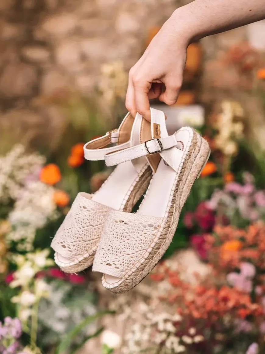 EULALIA - Macramé sandal type abarca