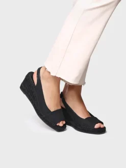FIORE - Women's wedge espadrille in dyed jute