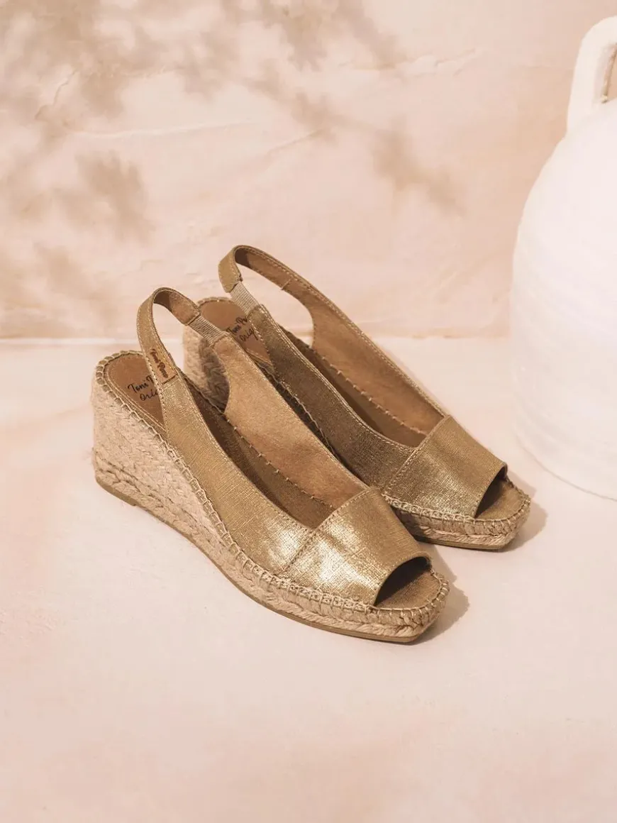 FIORE - Women's wedge espadrille in dyed jute