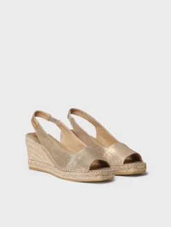 FIORE - Women's wedge espadrille in dyed jute