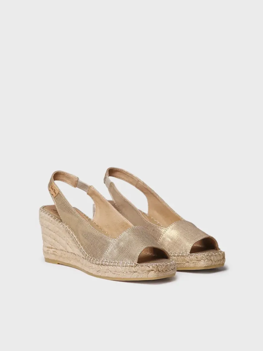 FIORE - Women's wedge espadrille in dyed jute