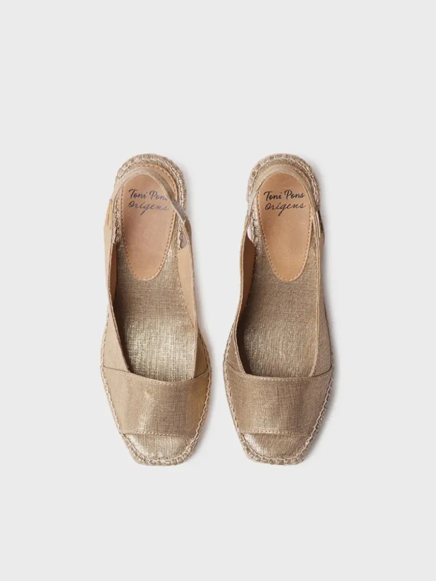 FIORE - Women's wedge espadrille in dyed jute