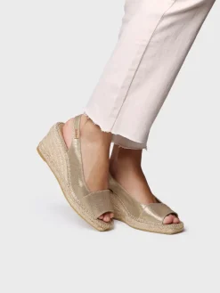 FIORE - Women's wedge espadrille in dyed jute