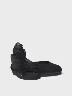 FLORINA - Valencian espadrille for women with wedge and ribbons