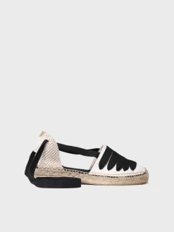 GAVET-CU - Women's vegan espadrille with five ribbons