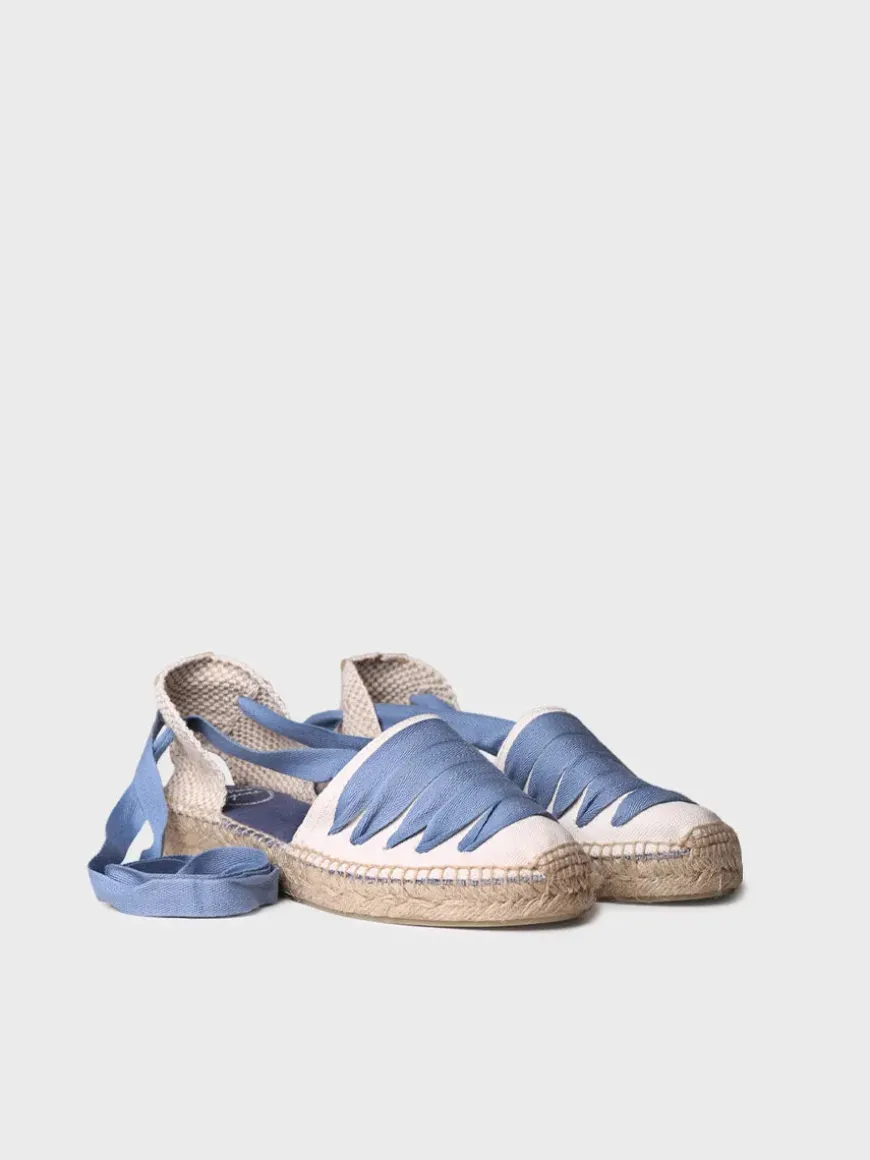 GAVET-CU - Women's vegan espadrille with five ribbons