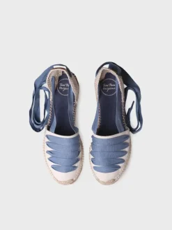 GAVET-CU - Women's vegan espadrille with five ribbons