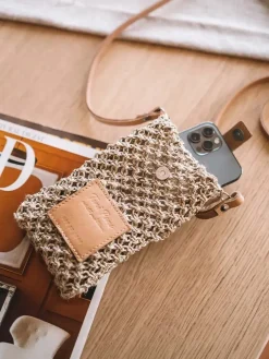 GINETH - Jute mobile phone bag