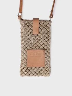 GINETH - Jute mobile phone bag
